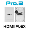 Pro.2 HDMI Wall Plate With Flexible 'Thin Wall' Dongle x1