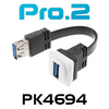 Pro.2 Flexible USB3.0 Wallplate Insert