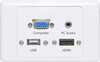 Dynalink HDMI/VGA/USB A&3.5mm Stereo Audio Input Wallplate with Fly Leads