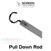 ST 950mm Pull Down Perspex Rod For High Mounted Screen