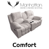 Manhattan Comfort Leather / Suede Finish Cinema Seating