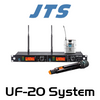 JTS UF-20R 2-CH UHF Wideband Wireless Microphone System (624-694Mhz)