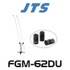 JTS FGM-62DU Dual Long Gooseneck Carbon Shaft Mic With 3 Capsules