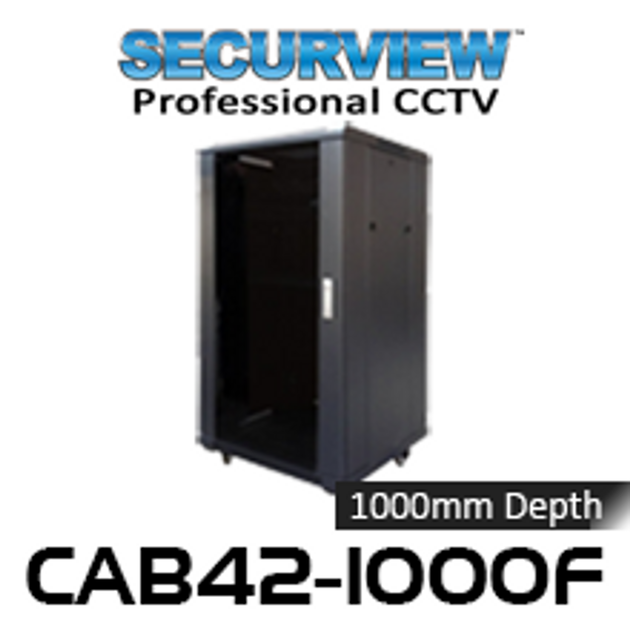 SecurView 19" 1000mm Deep 42RU Freestanding Data Cabinet 