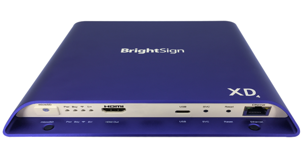 BrightSign XD1034 Expended I/O 4K Dolby Vision Interactive Digital Signage Media Player