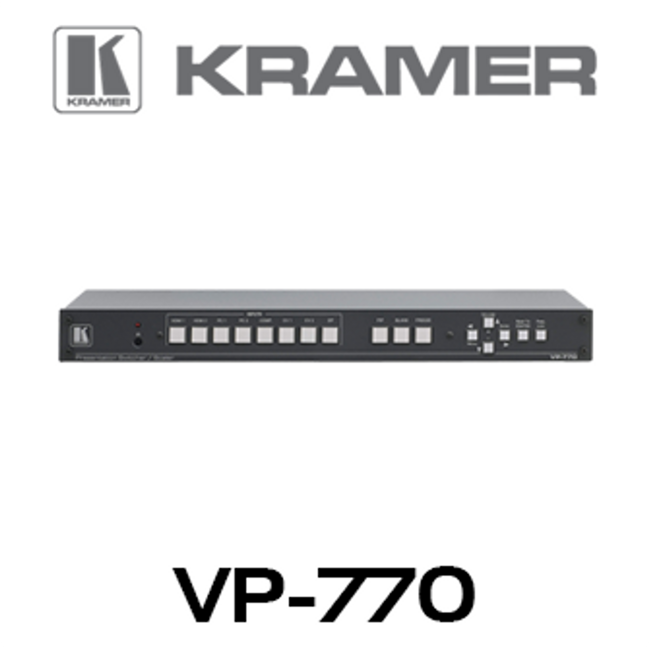 Kramer VP-770 8-Input Presentation Switcher / Scaler with Speaker Output