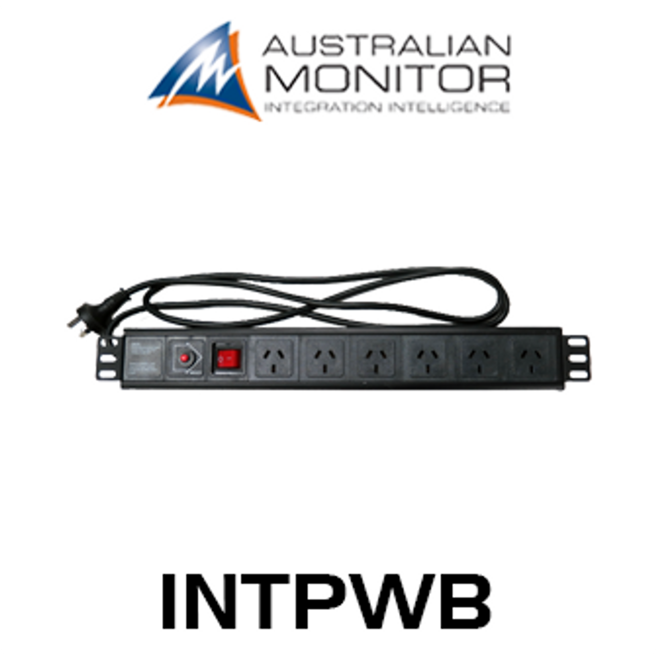 Australian Monitor INTPWB 6 Way 1RU Rack Mounted Powerboard