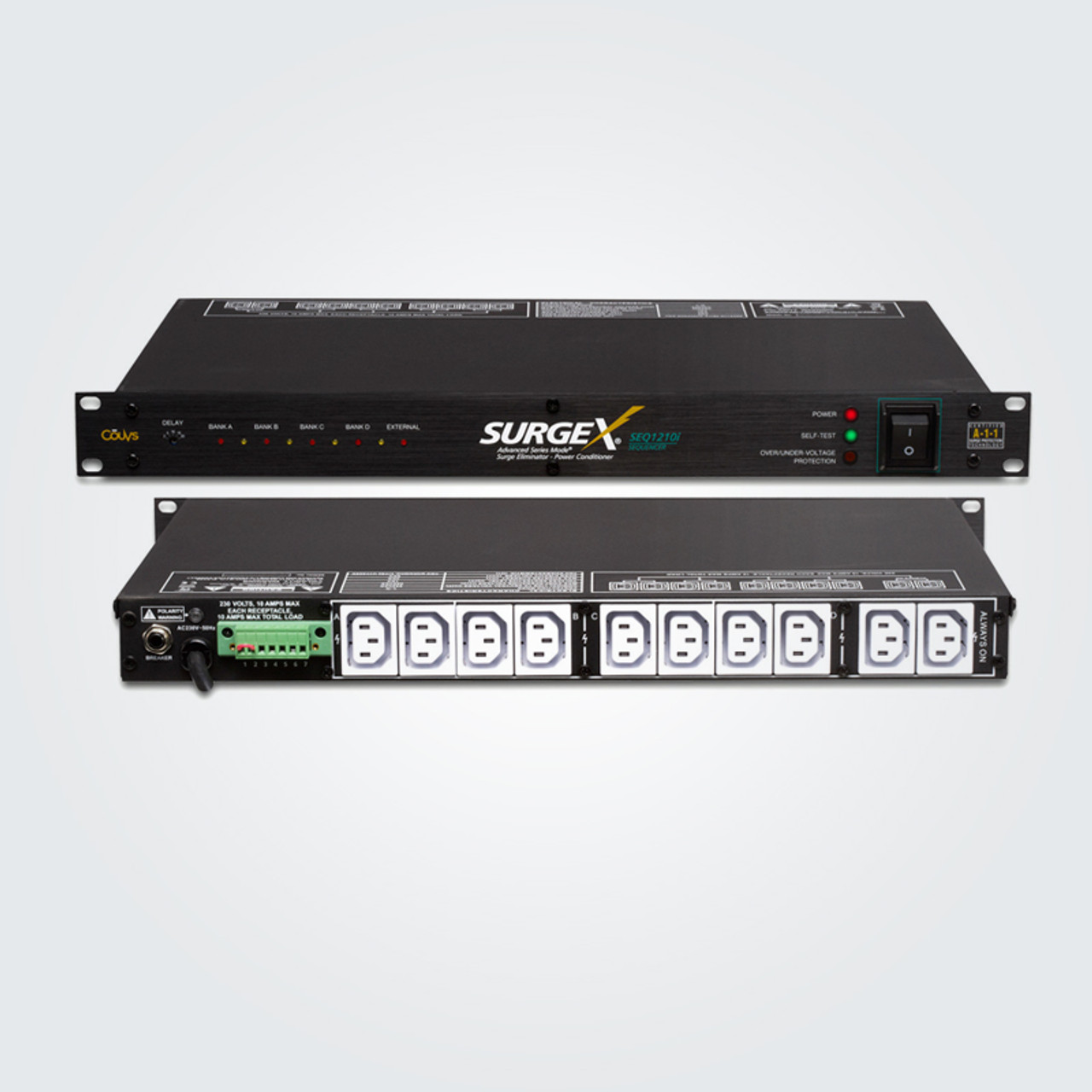 SurgeX Advanced SEQ1210i 1RU Rack Mount With Sequencing