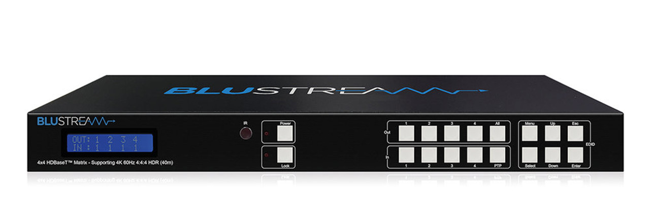 BluStream 4x4 4K UHD HDMI 2.0 HDBaseT CSC Matrix Kit