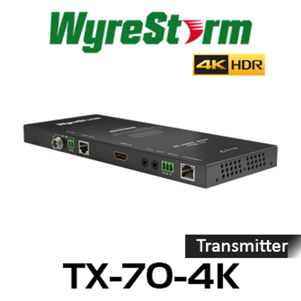 WyreStorm 4K HDR HDBaseT Transmitter With PoH (70m)