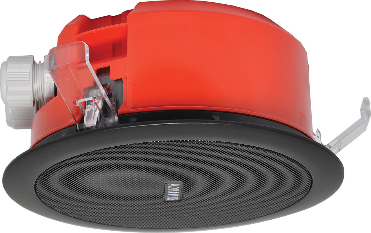 Redback 4" 5W 100V Low Profile EWIS One-Shot In-Ceiling Speaker w/ Metal Grille (Each)