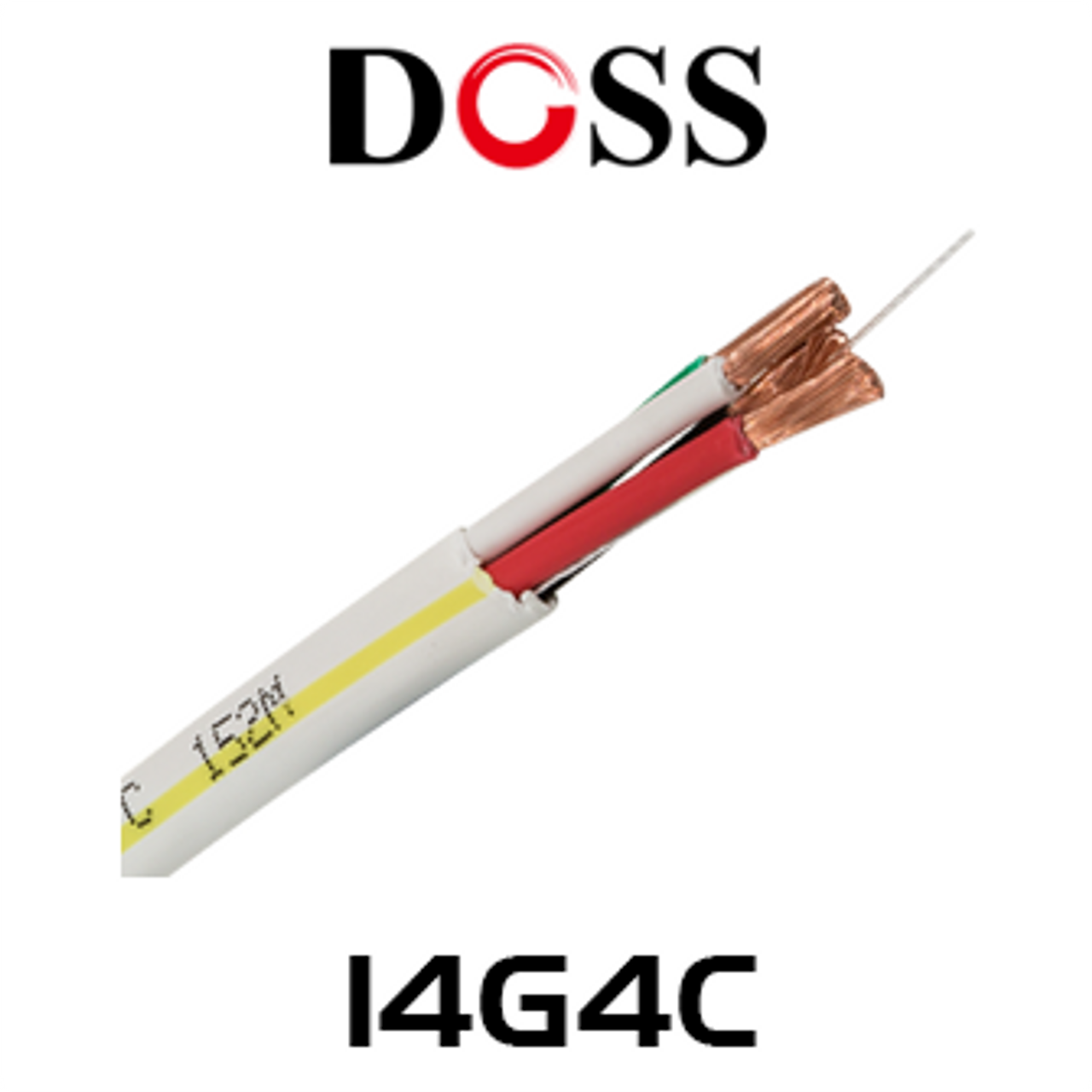 Doss 14 AWG 4 Core OFC Speaker Cable - 152m Box