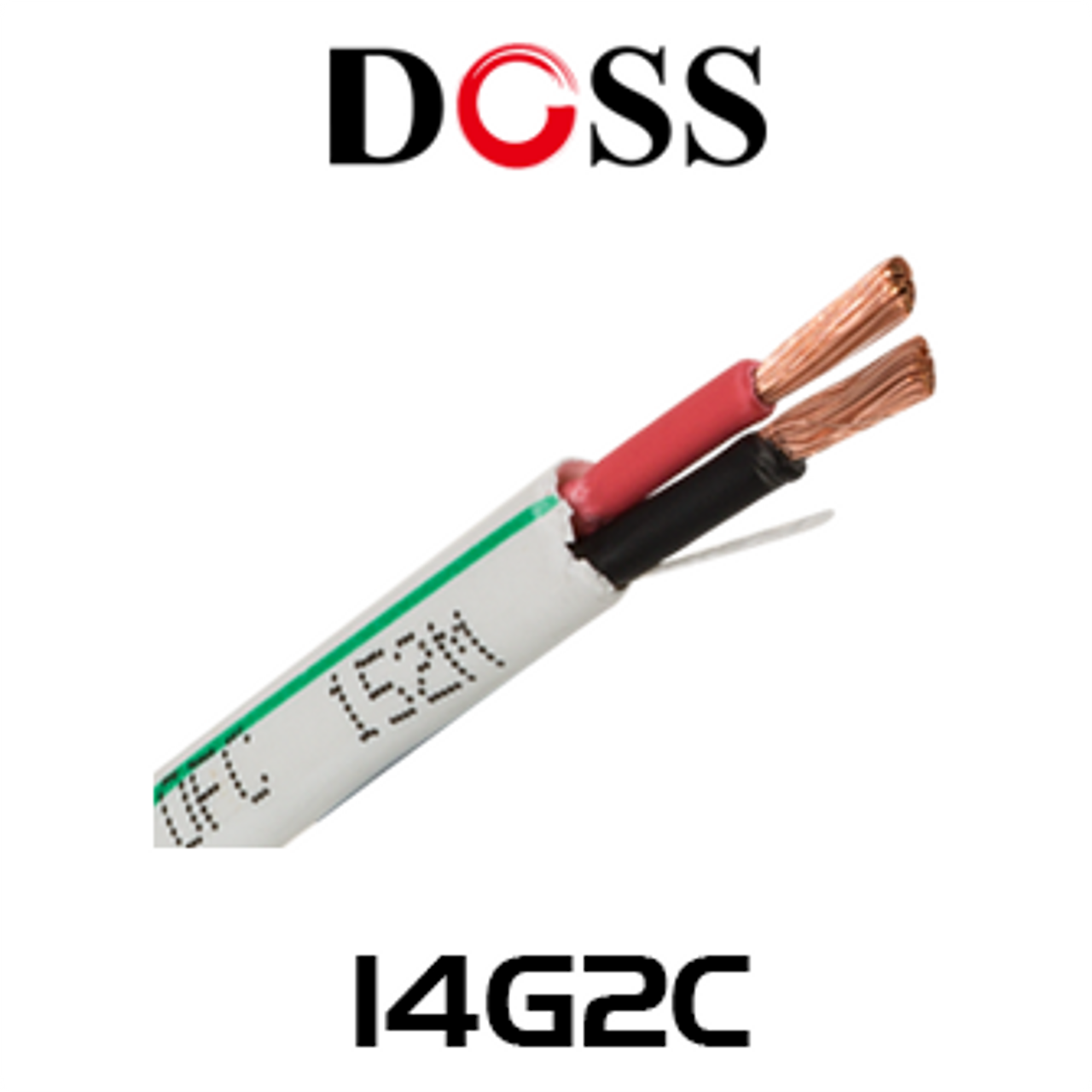 Doss 14 AWG 2 Core OFC Speaker Cable - 152m Box
