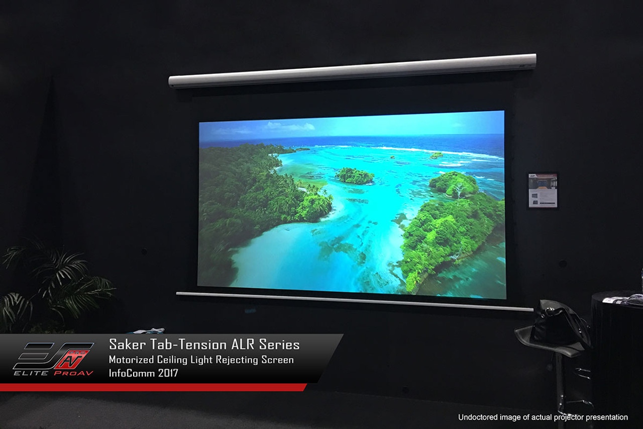 Elite Screens Saker Tab-Tension CineGrey 5D Motorised Projection Screens (92-135")