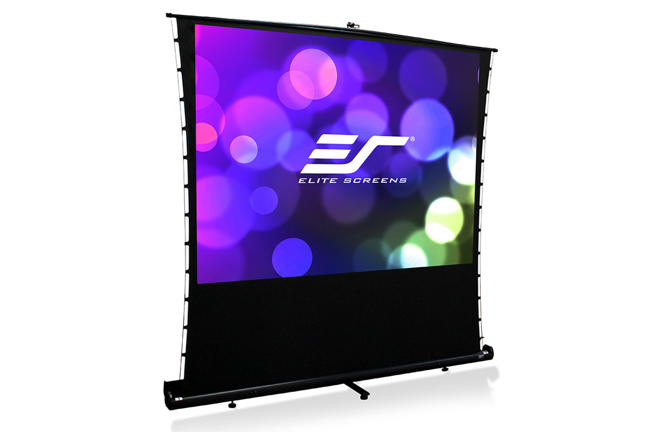 Elite Screens ezCinema Tab Tension Floor Pull-Up Portable Projection Screens (70 - 110")