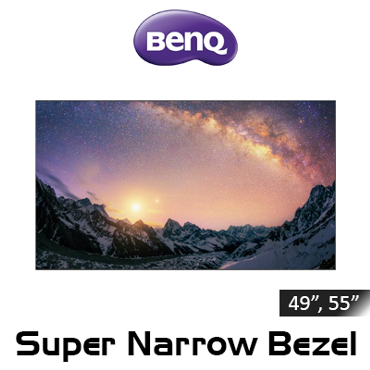 BenQ Super Narrow Bezel Series 1080p X-Sign Daisy Chain Video Wall Signage (49", 55")