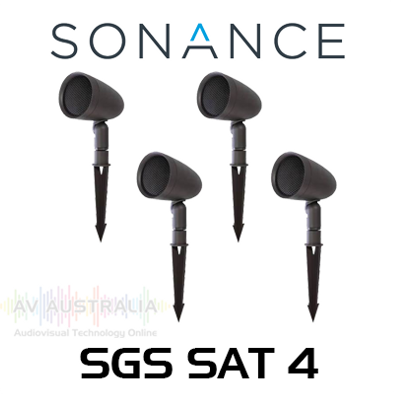 Sonance Garden SGS SAT 3.5" Four Outdoor Satellite Speaker Pack