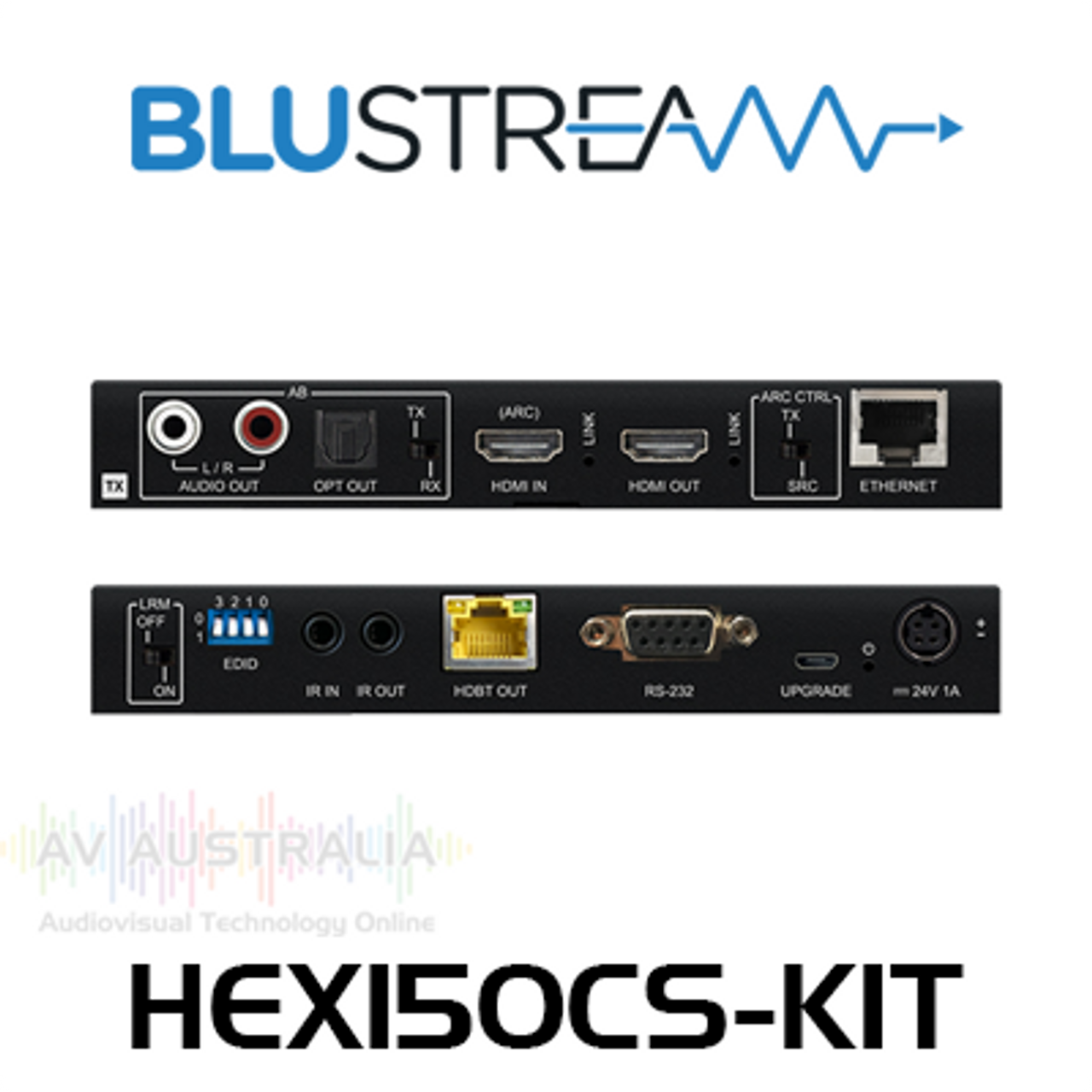 BluStream HEX150CS-KIT 4K60Hz HDMI 2.0 HDBaseT CSC Extender Set (100m)