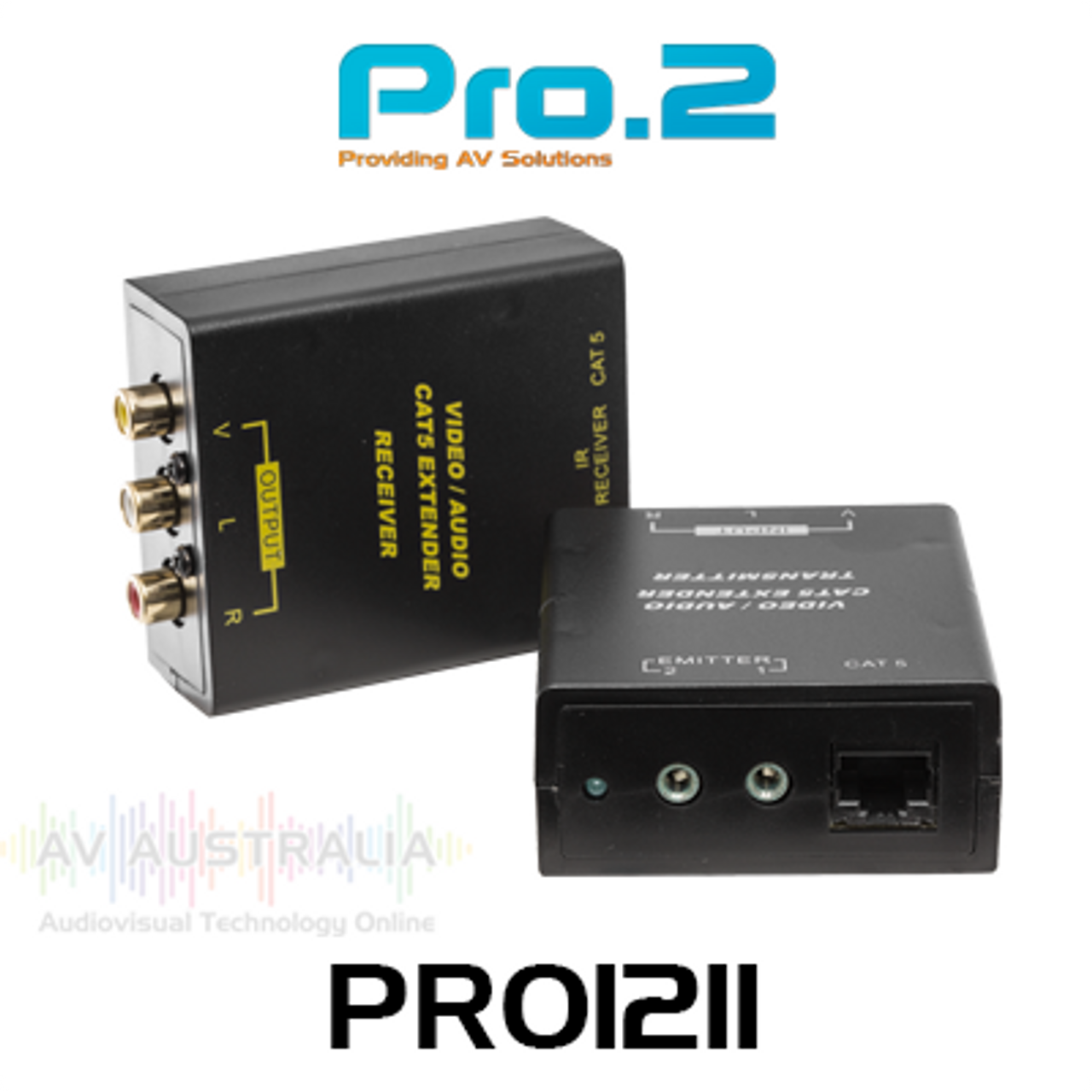 Pro.2 Composite Video Cat5 Extender with IR (300m)