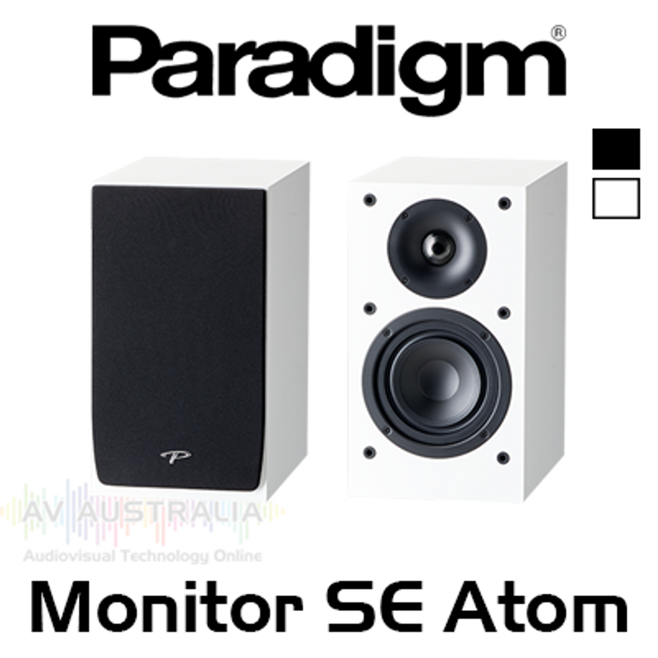 Paradigm Monitor Se Atom 5 5 Bass Reflex Bookshelf Speakers Av
