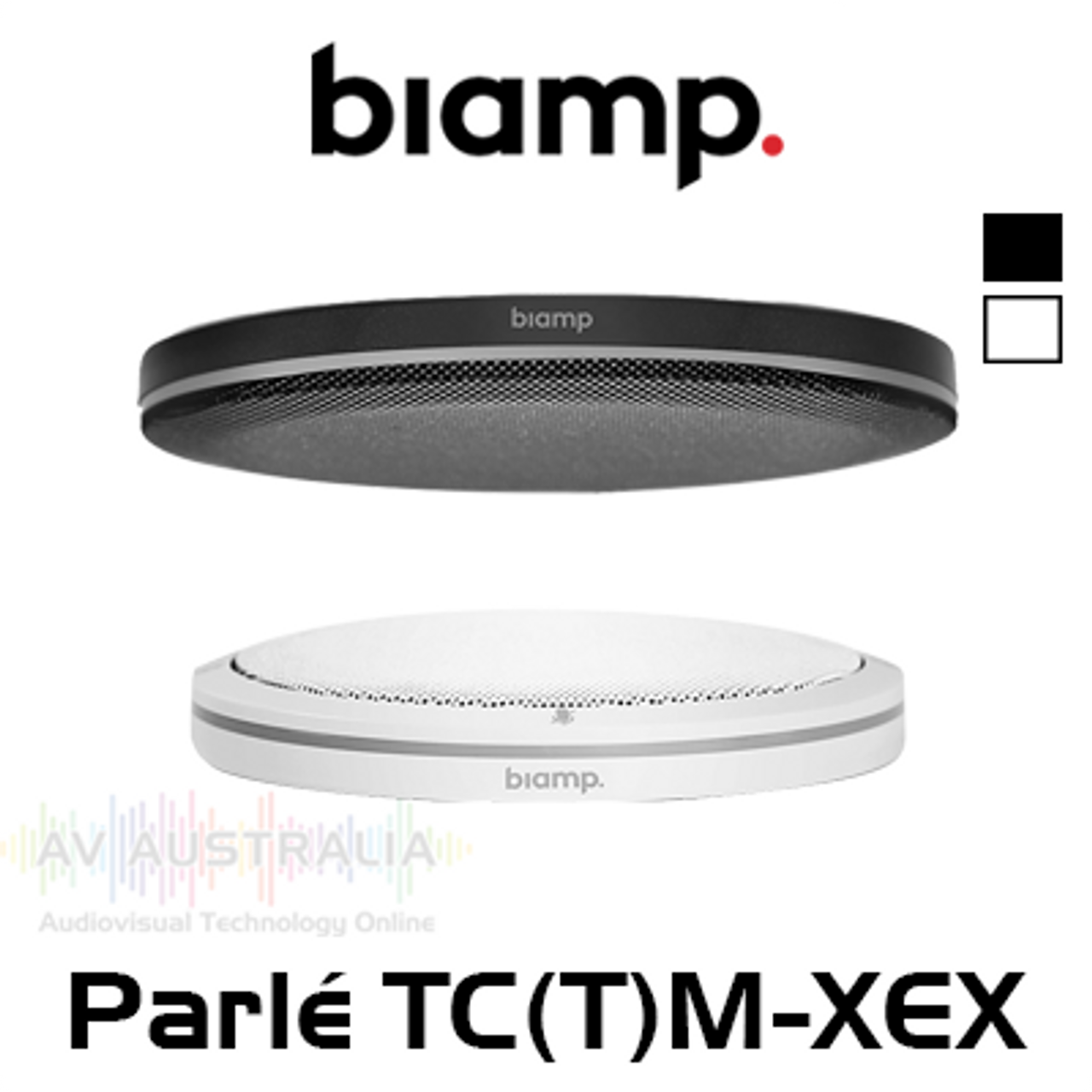 Biamp Parlé Low-Profile 360 Degree Expansion Ceiling / Tabletop Microphone (Each)