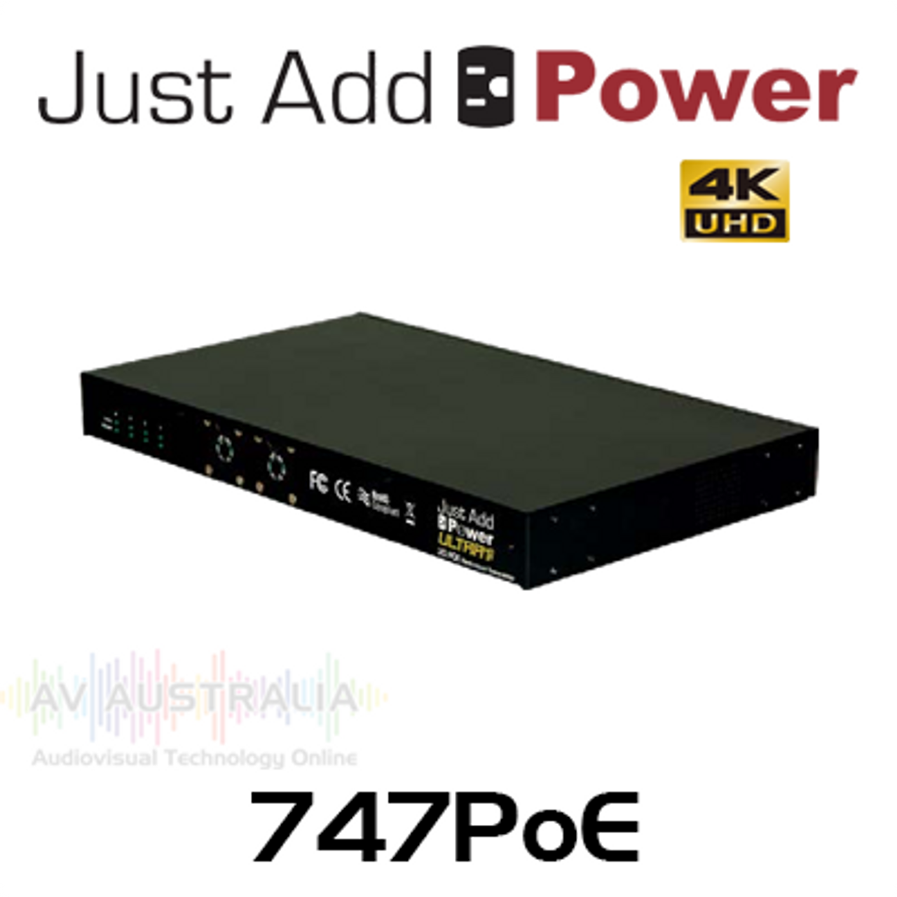 JAP 747PoE 4K UHD Gigabit 3G PoE Rackmount Transmitter with HDCP2.2