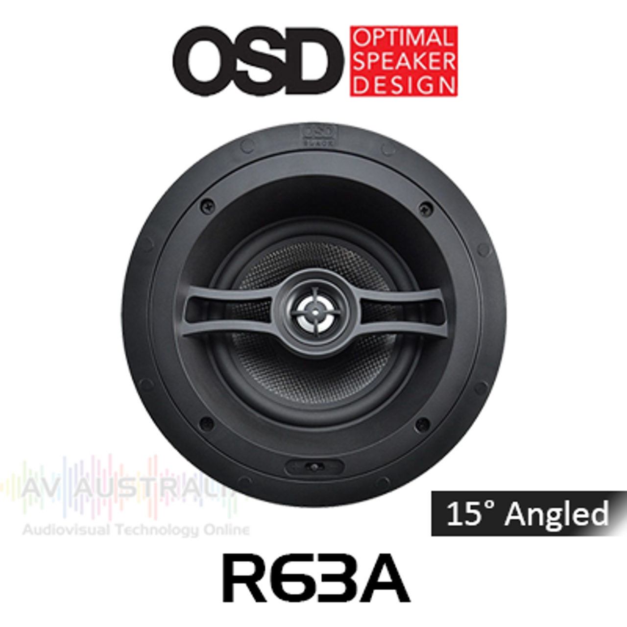 OSD Black R63A 6.5" Reference Angled In-Ceiling Speaker (Each)