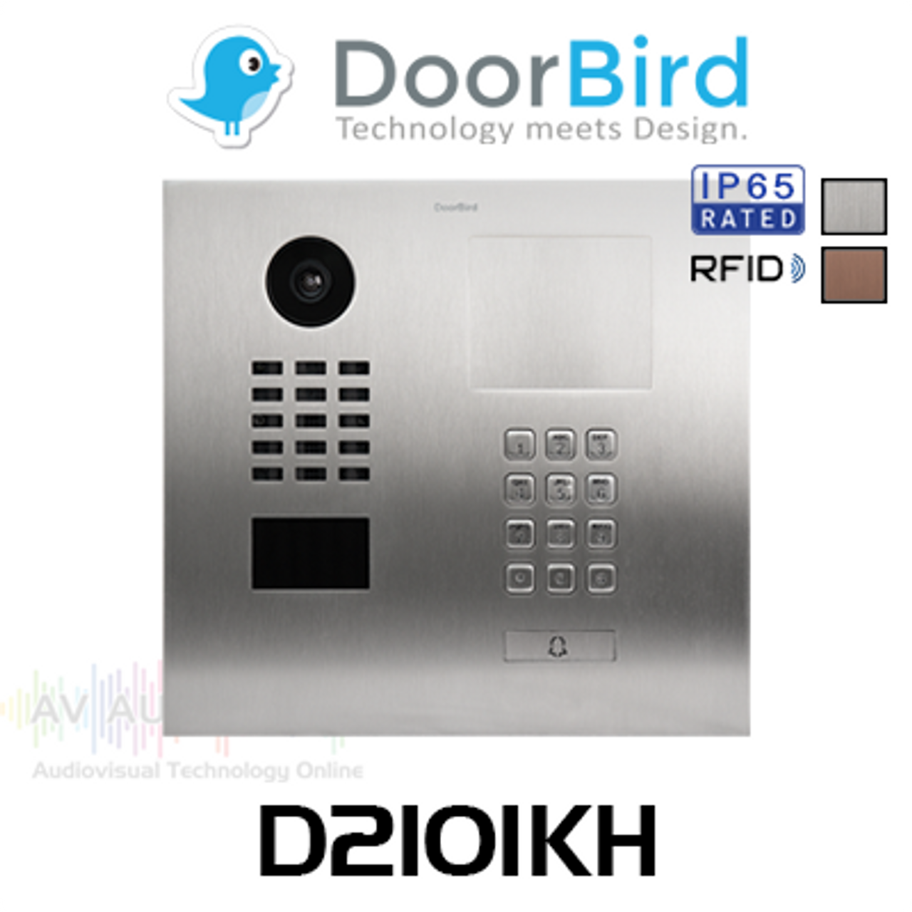 DoorBird D2101KH IP Intercom HD Video Flush Mount Door Station with Keypad