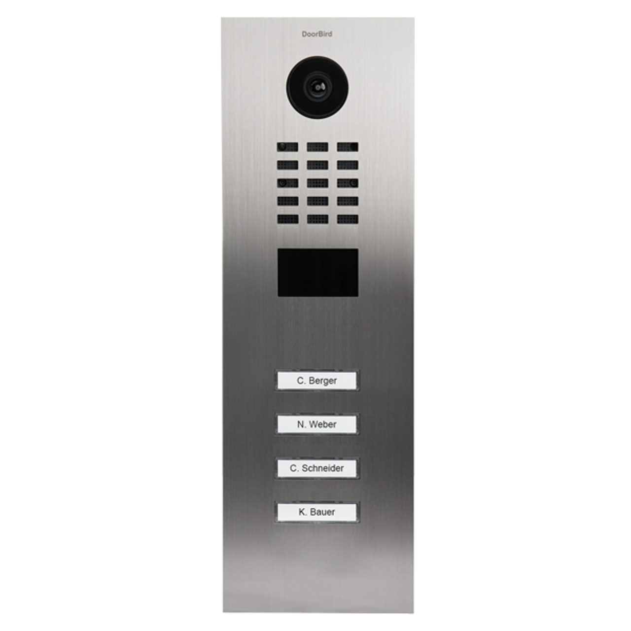 DoorBird D210xV 4-18 Buttons IP Intercom HD Video Flush Mount Door Station (Metal Finish)