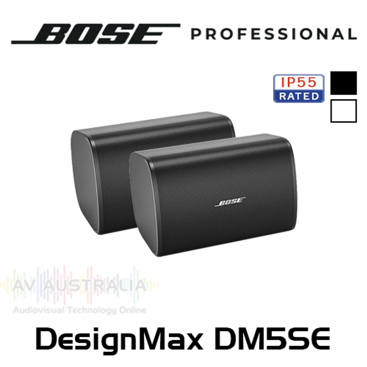 Bose Pro DesignMax DM5SE 5.25" IP55 8 ohm 70/100V Surface Mount Loudspeakers (Pair)