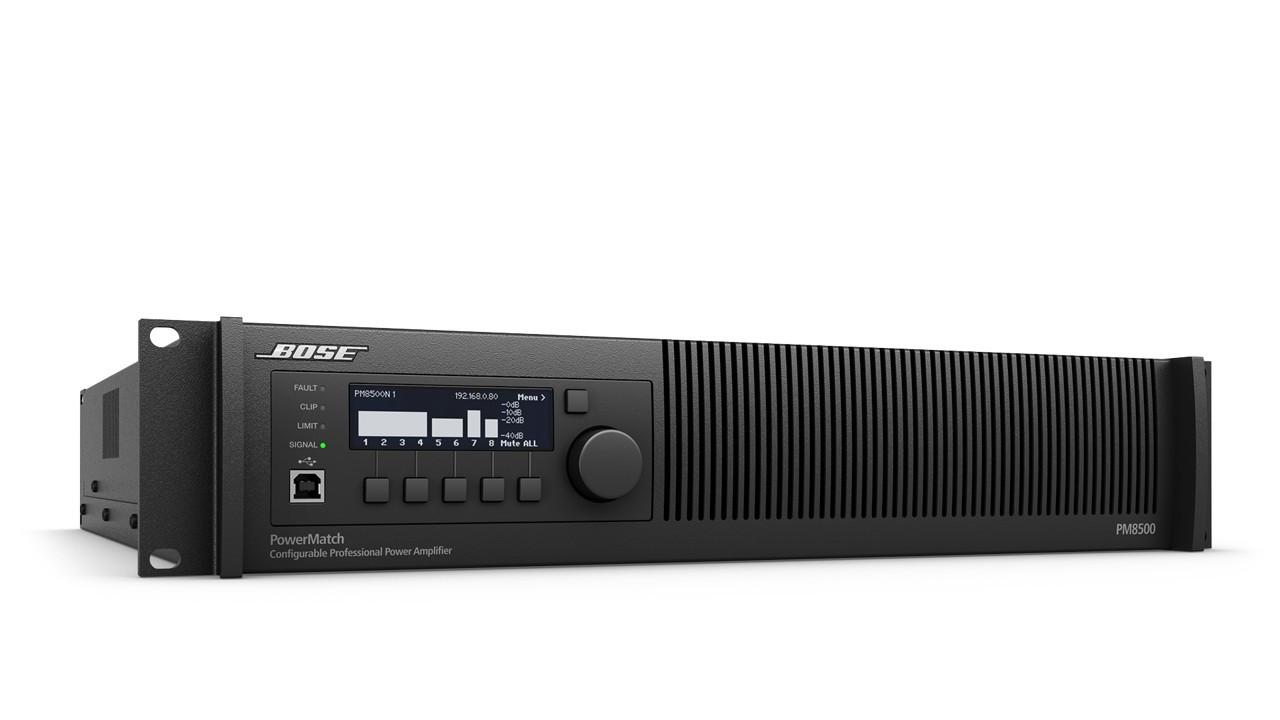 Bose Pro PowerMatch PM8500N 8Ch 4000W Configurable Power Amplifier with DSP