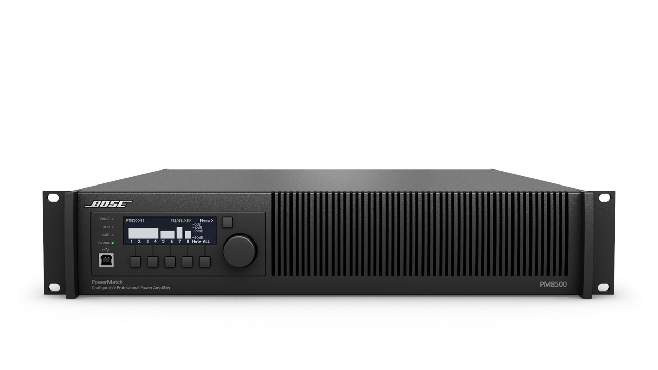 Bose Pro PowerMatch PM8500N 8Ch 4000W Configurable Power Amplifier with DSP