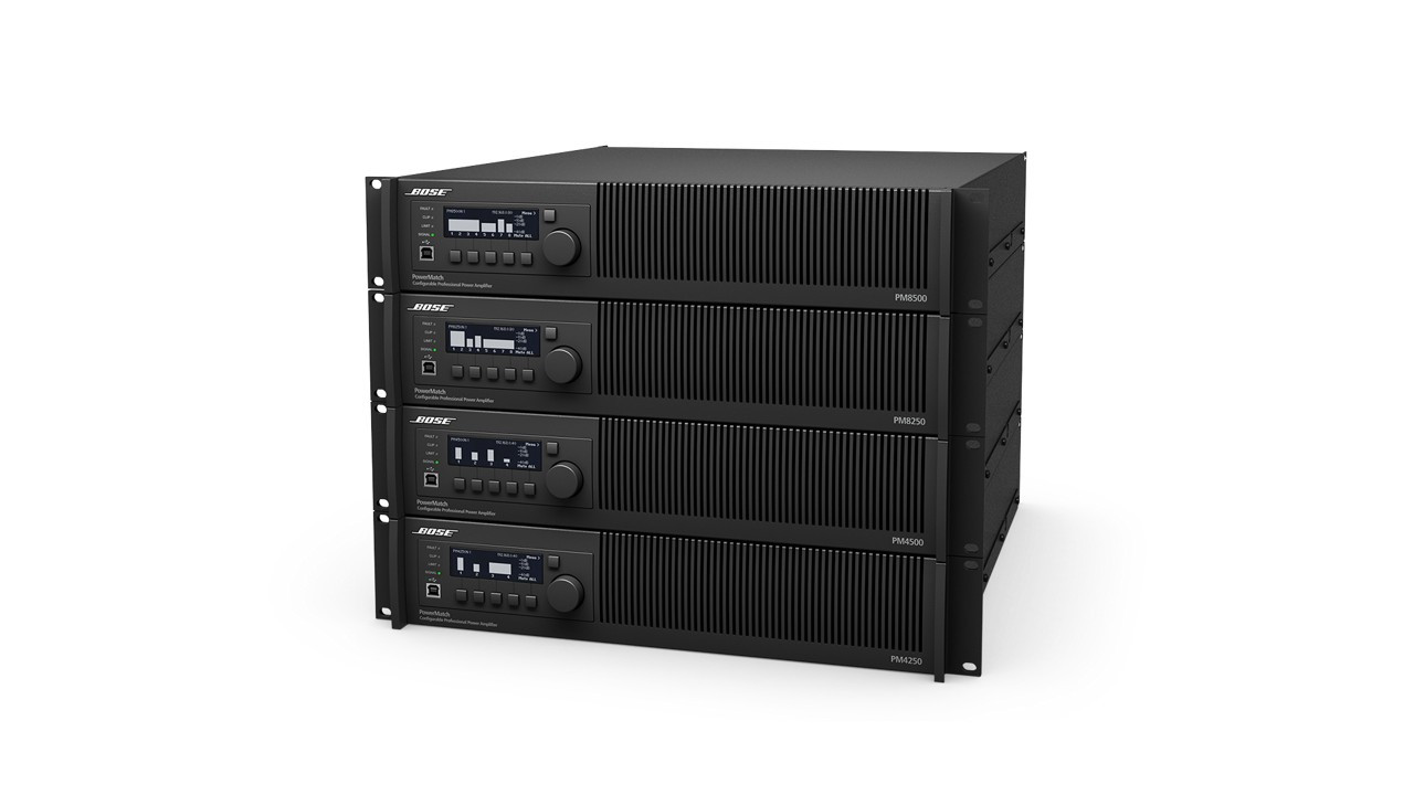 Bose Pro PowerMatch PM8500N 8Ch 4000W Configurable Power Amplifier with DSP