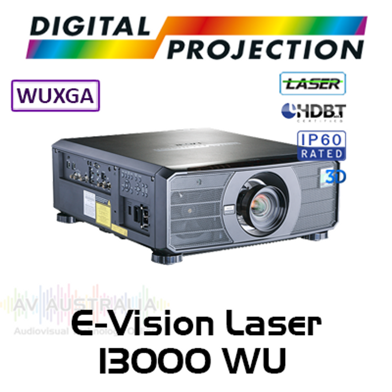 Digital Projection E-Vision Laser 13000 WU WUXGA IP60 HDBaseT 3D DLP Projector with Red Laser