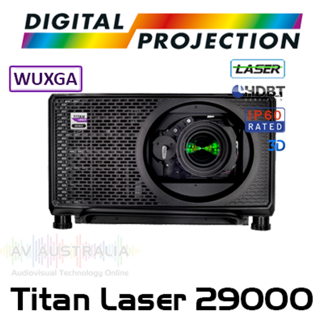 Digital Projection Titan Laser 29000 WUXGA IP60 HDBaseT 3D 3-Chip DLP Projector