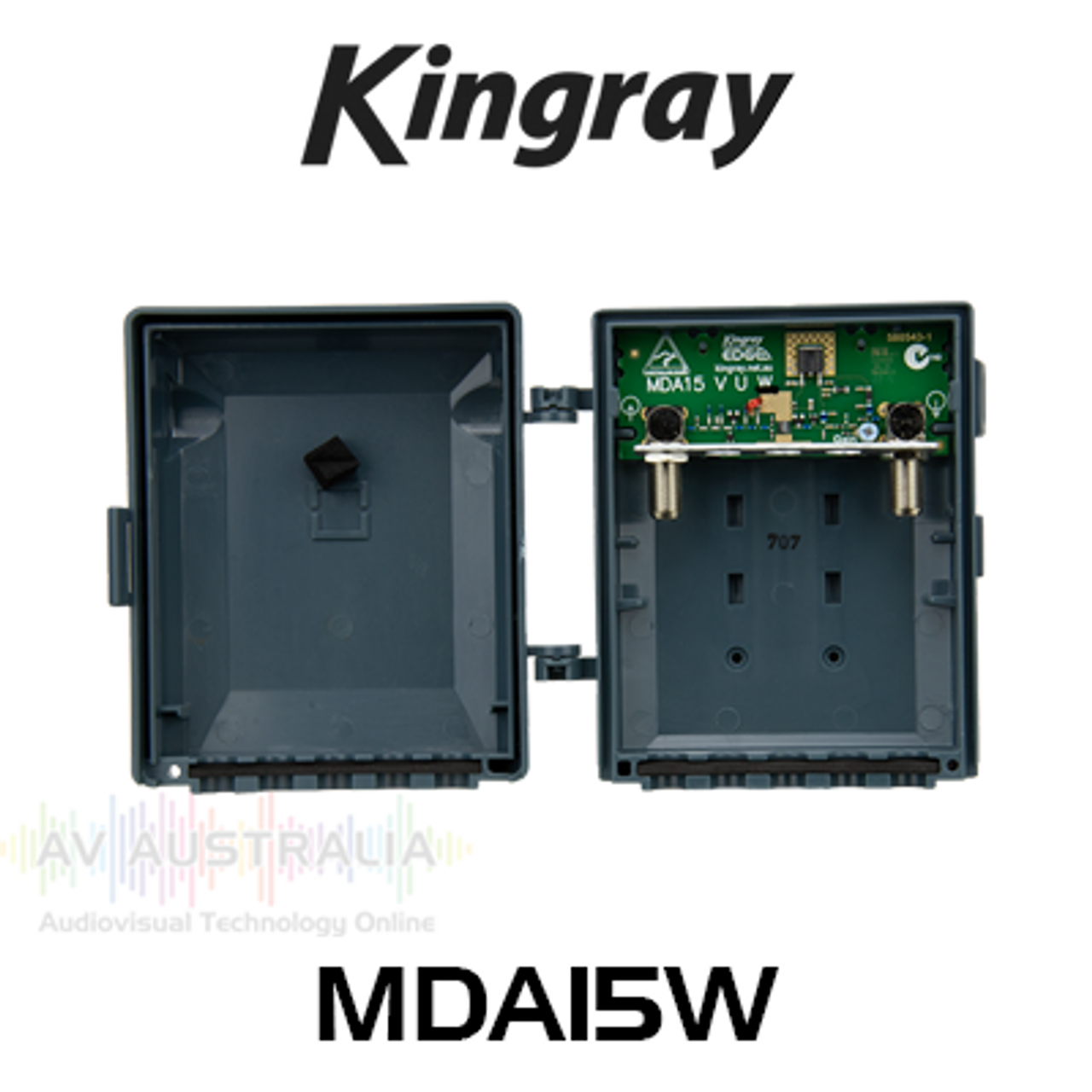 Kingray MDA15W VHF/UHF F-Type Masthead Distribution Amplifier