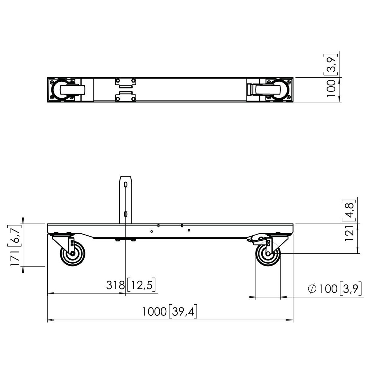 Vogels PFT8920 Connect-It Video Wall Trolley Base