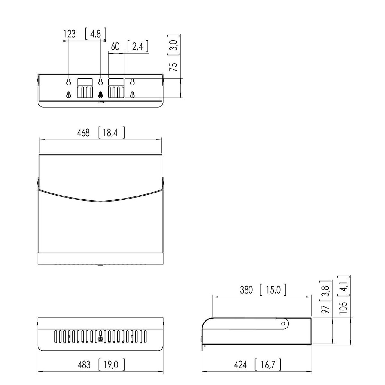 Vogels PFA9112/3 Connect-It Locking Cabinet