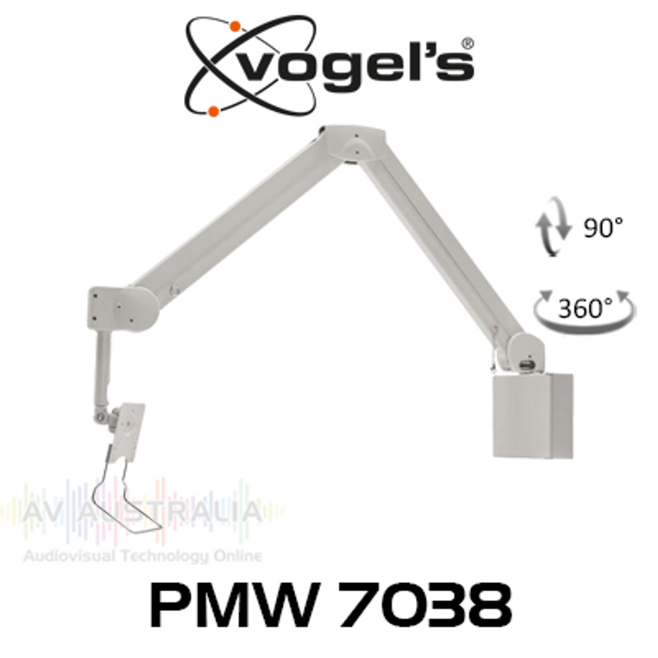 Vogels PMW7038 Medical Wall Mount Suits Up to 29" Display