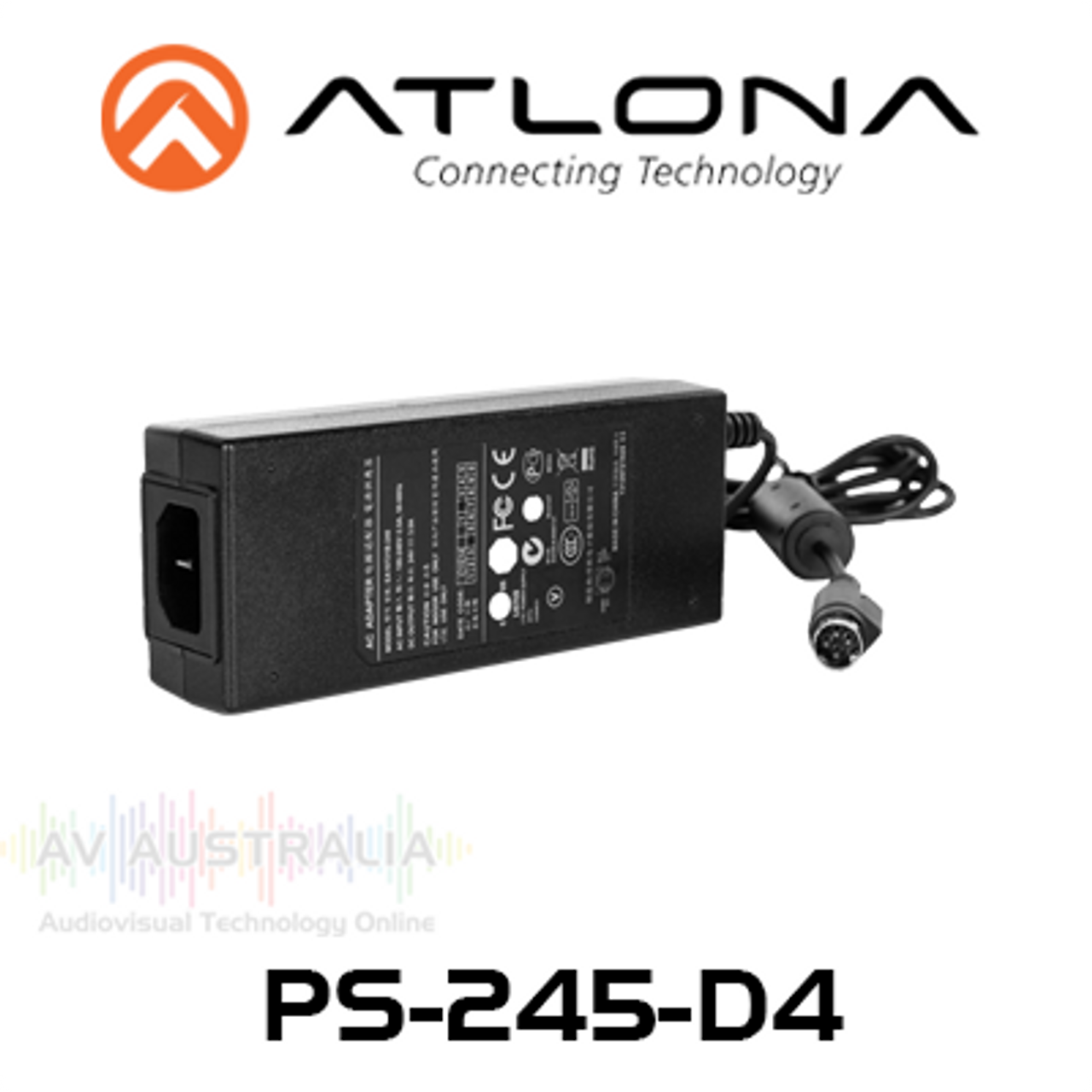 Atlona 24 Volt 5 Amp Power Supply with DIN Connector