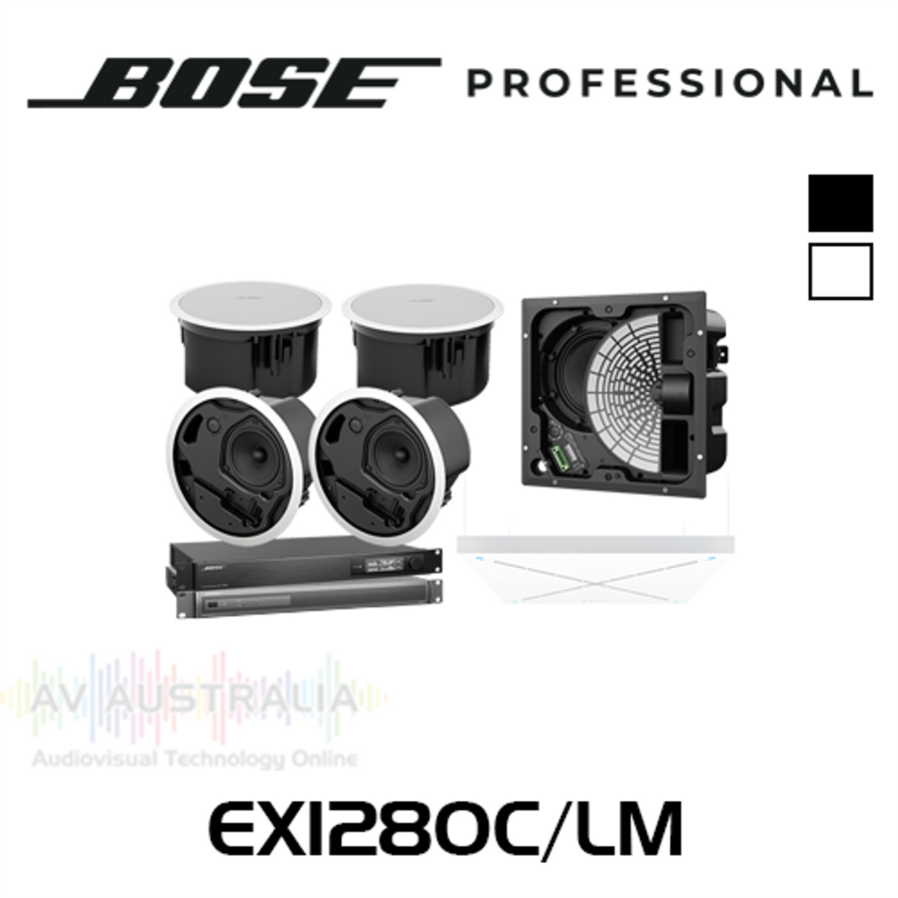 Bose Pro EX1280C/LM Large Conference Room Flush Mount Package