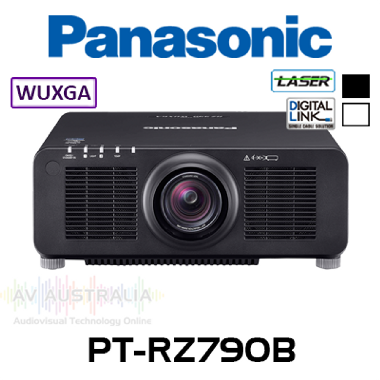 Panasonic PT-RZ790 WUXGA 7000 Lumens 24/7 Digital Link 1-Chip DLP Laser Projector