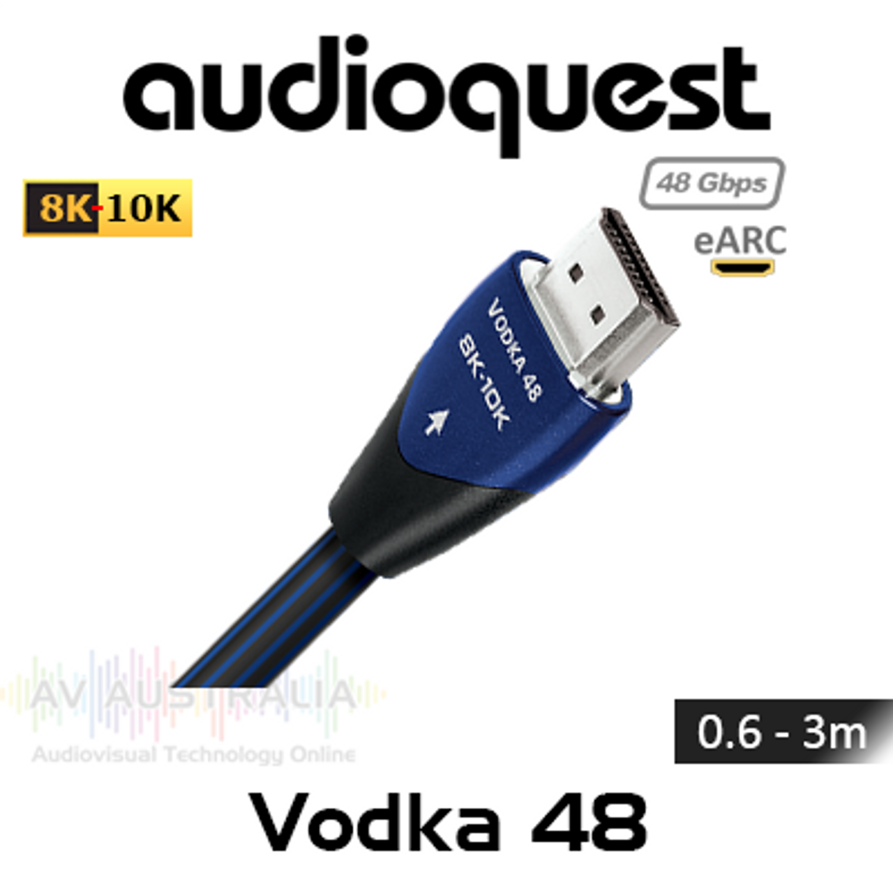 AudioQuest Vodka 8K/10K 48Gbps HDMI Cable