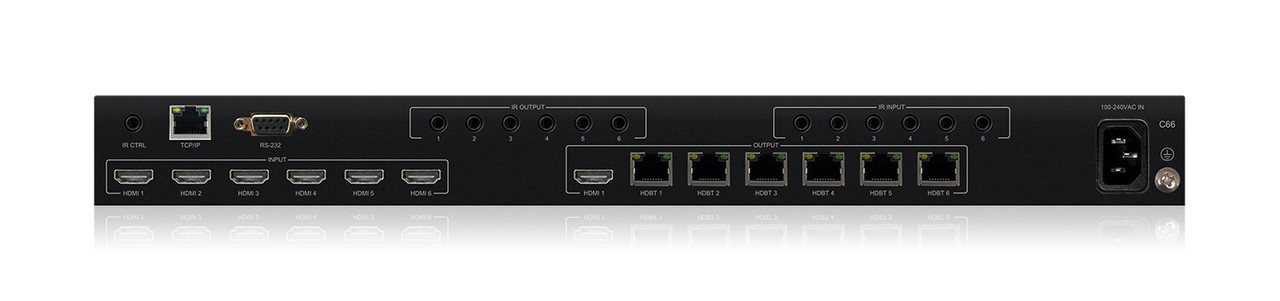 BluStream Contractor 6x6 4K HDBaseT Matrix Switcher (40m)