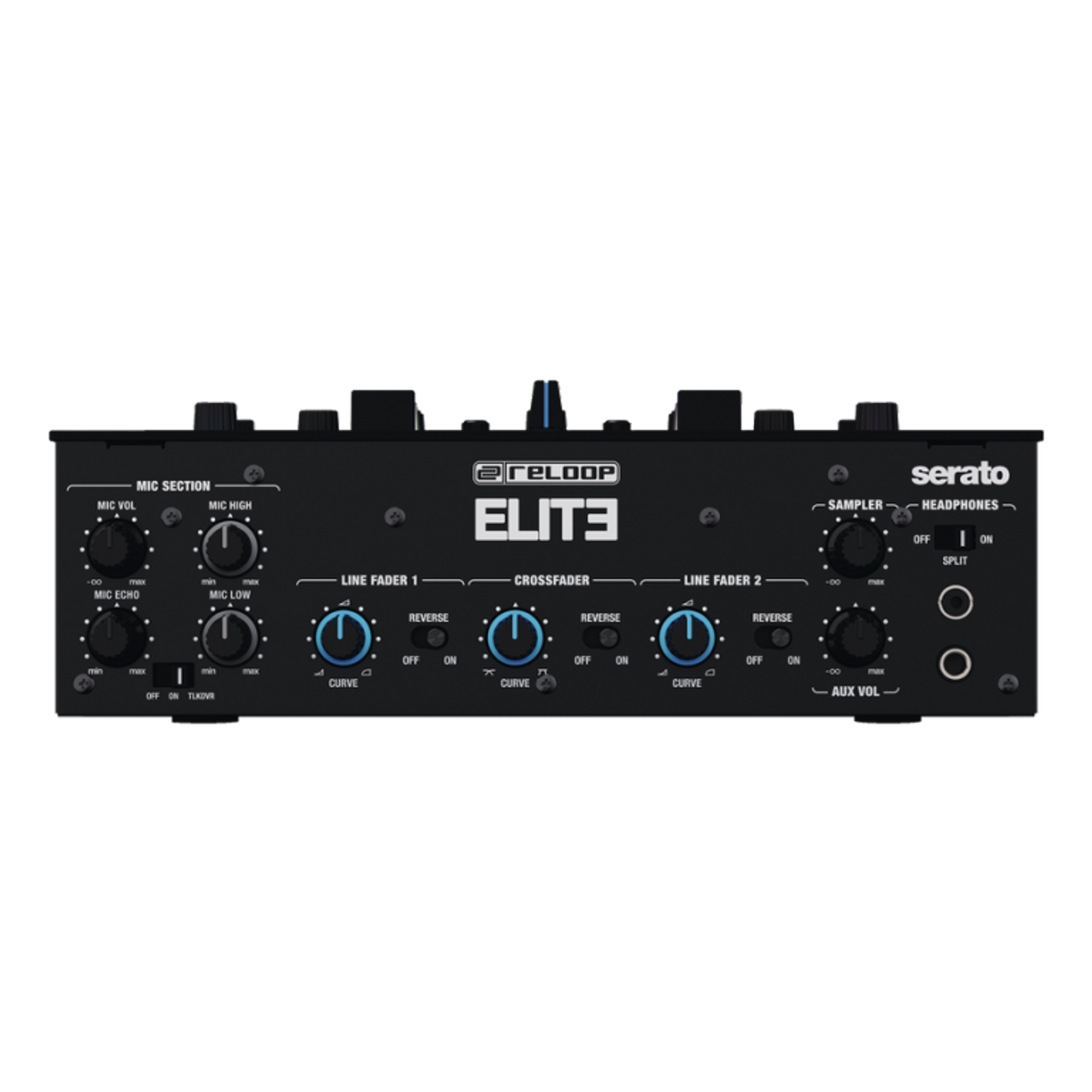 Reloop ELITE 2-Ch High Performance DVS Battle DJ Mixer for Serato