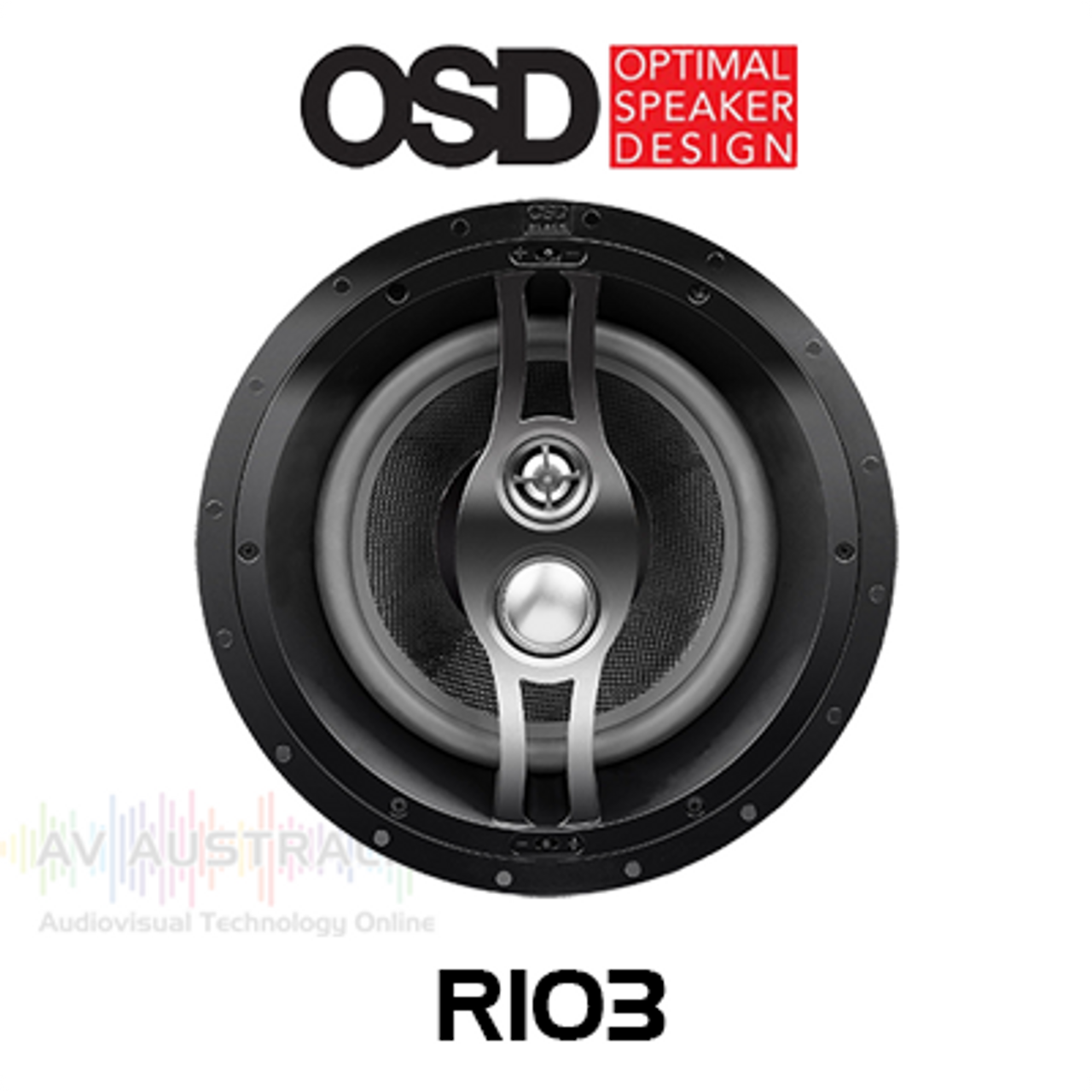 OSD Black R103 10" Reference 3-Way In-Ceiling LCR Speaker (Each)