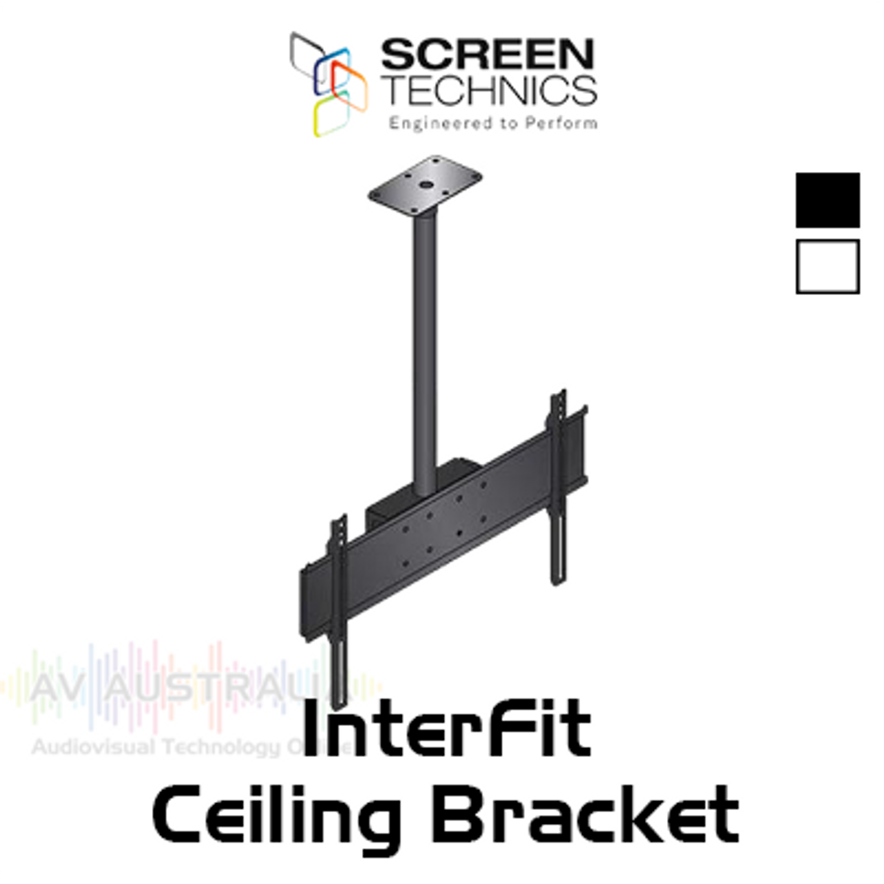 ST Interfit Single / Dual Flat Panel Tilt Ceiling Bracket