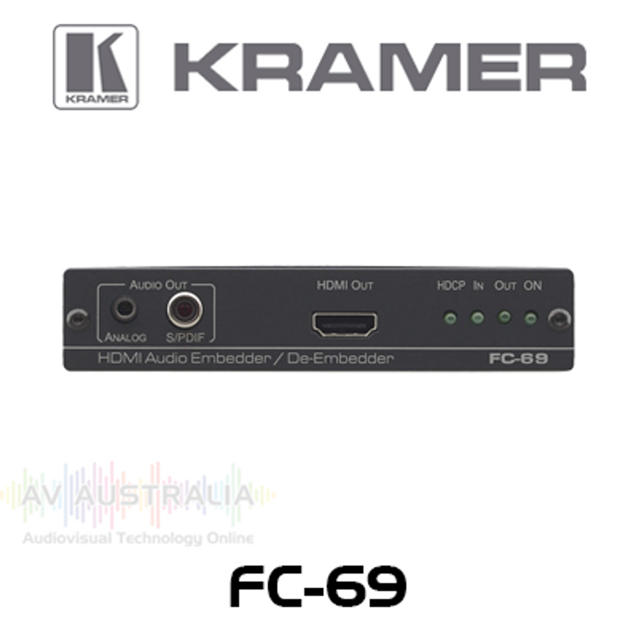 Kramer FC-69 4K60 4:2:0 HDMI Audio Embedder / De-Embedder | AV