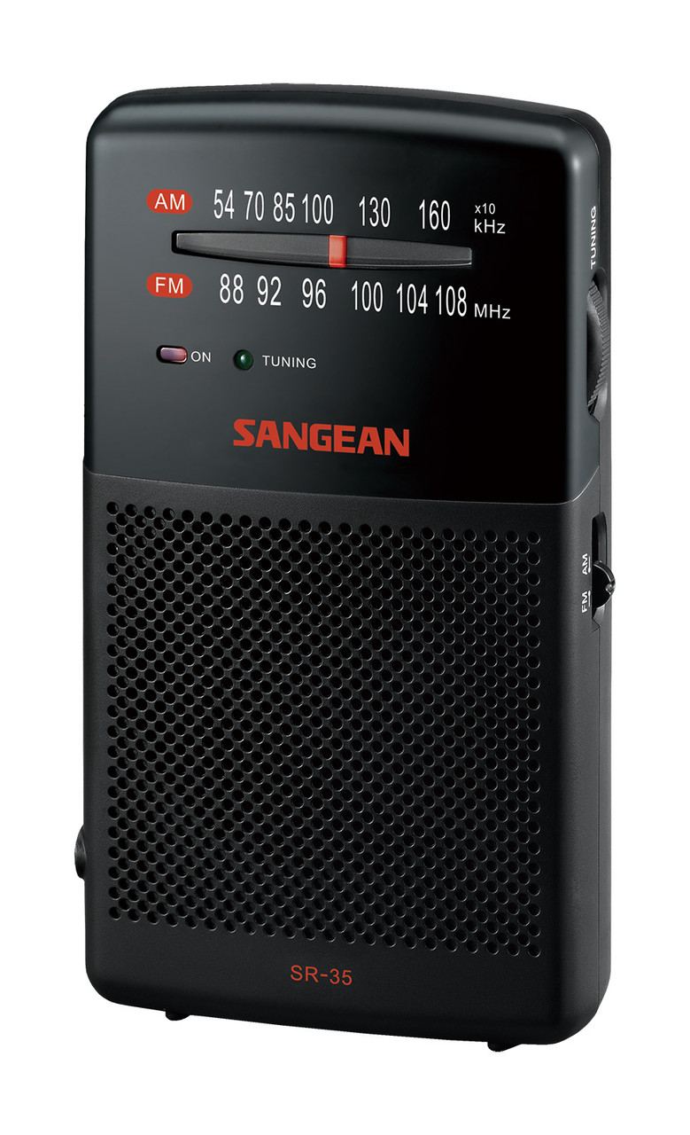 Sangean SR-35 FM/AM Pocket Radio with Built-In Speaker