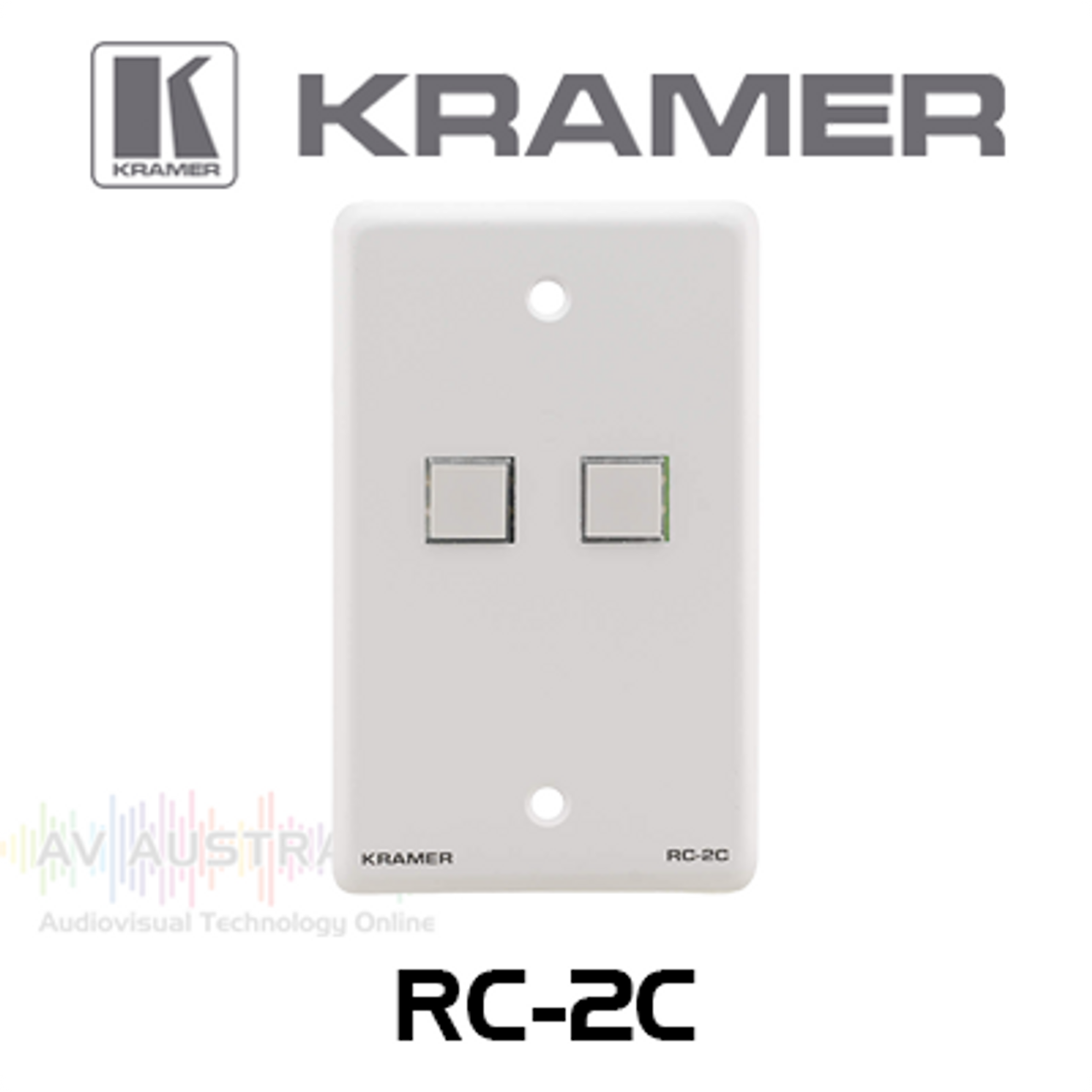 Kramer RC-2C 2-Button Control Keypad with RS-232 & IR